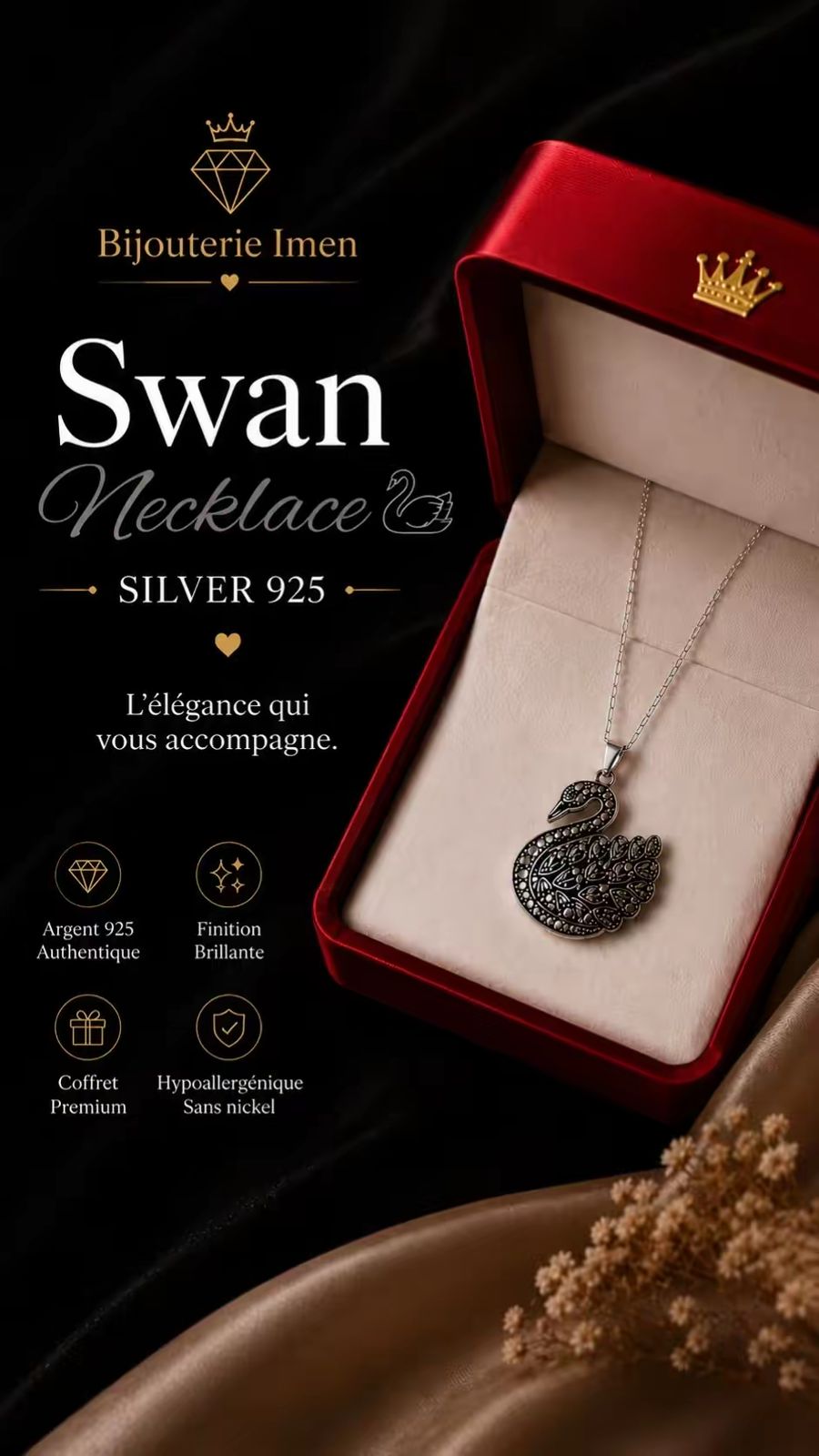 Collier Swan vue 2